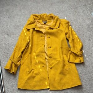 Kenar mustard yellow coat